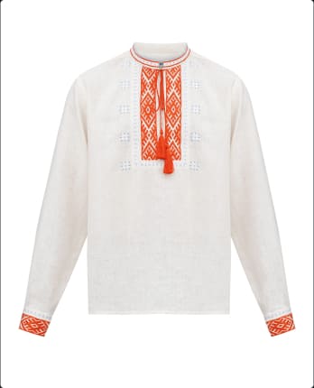 white men's blouse